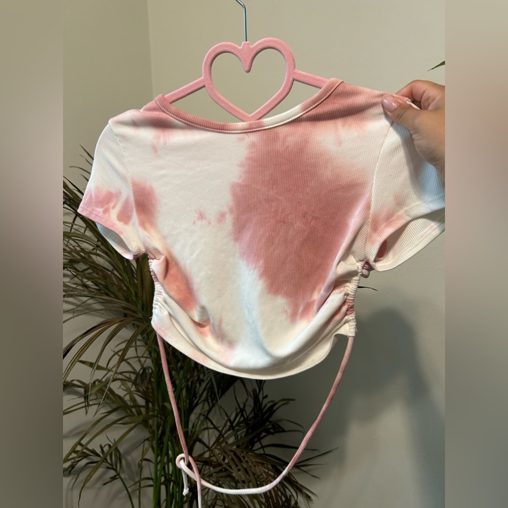 Y2k tie dye crop top